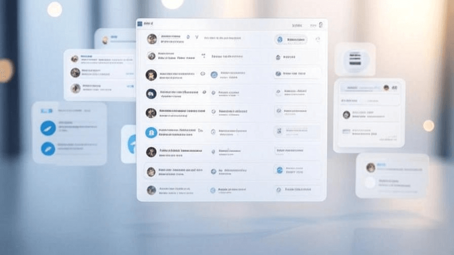 Floating Telegram chat cards preview