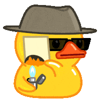 Animated Telegram agent sticker with a laptop